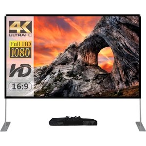 Pantalla De Proyector Exterior Skerell De 100 Pulgadas Con Soporte