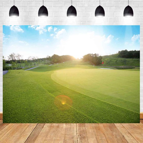 Fondo decorativo MEETSIOY 183 x 152 cm Fiesta de Campo de Golf
