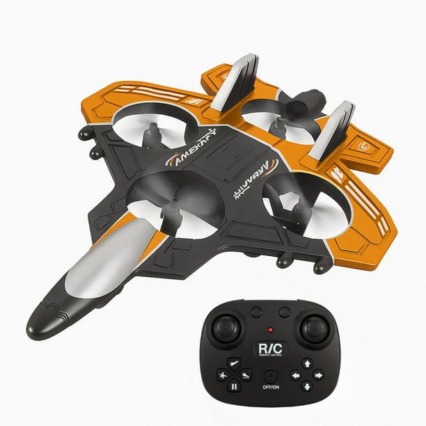 Avion a Control Remoto Acrobatico 360 Grados Jet de Rotacion naranja
