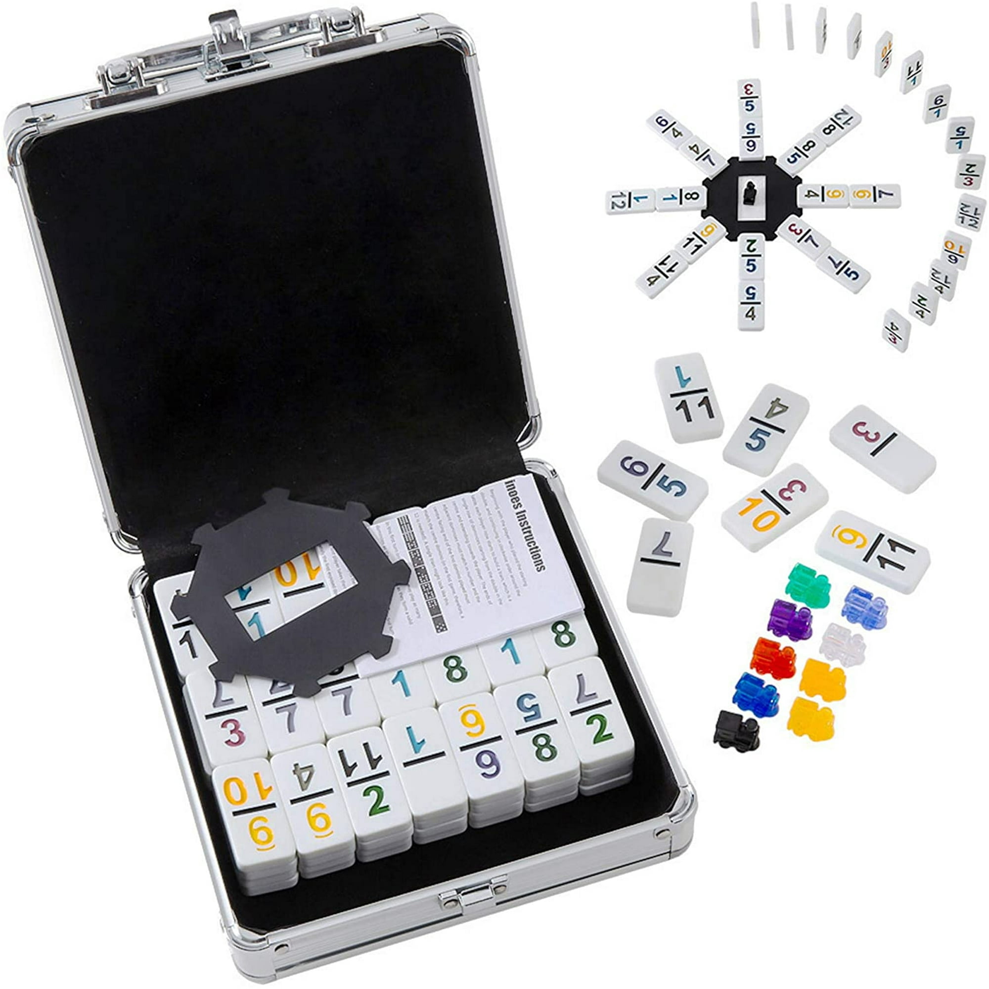 Homwom Mexican Train Dominoes With Numbers Double 12 Colored Homwom Homwom