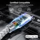 thumbnail image 2 of Cable de carga Bkayp para iPhone 3, paquete de 3 m, nailon trenzado, certificado MFi, 2 of 7