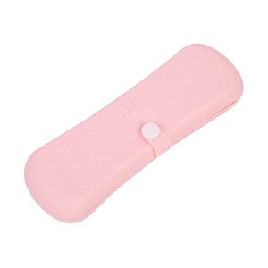 Ioensy - Portaescobillas De Maquillaje De Viaje Contenedor Bolsa De Maquillaje De Silicona Portátil Ligero Rosa