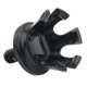thumbnail image 1 of Pernos De Tornillo De Asiento De Aluminio Estilo Corona De Motocicleta De 1/4 "para Harleys Black 01, 1 of 5