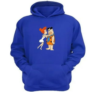 Genérico - Poleron Canguro Los Picapiedras Azul Talla L Unisex