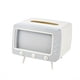 thumbnail image 1 of 1pc Multifunctional TV Shaped Tissue Storage Box with Mobile Phone Holder - Stylish Plastic Desktop Tissue Dispenser for Home Decor, 1 of 4