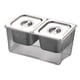 thumbnail image 3 of Carrito Para Condimentos Refrigerados, Compartimentos Extraíbles Para Bares, Tiendas De Té Con Leche, 2 Compartimentos, 3 of 5
