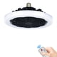 thumbnail image 1 of 1pc Ceiling Fan With Light, Modern 18inch Remote Control Enclosed Low Profile Ceiling Fan With Light 3 Speed LED Dimming 3 Colors 8 Invisible Bladeless Flush Mount Fan Light Bedroom, Offices, 1 of 5