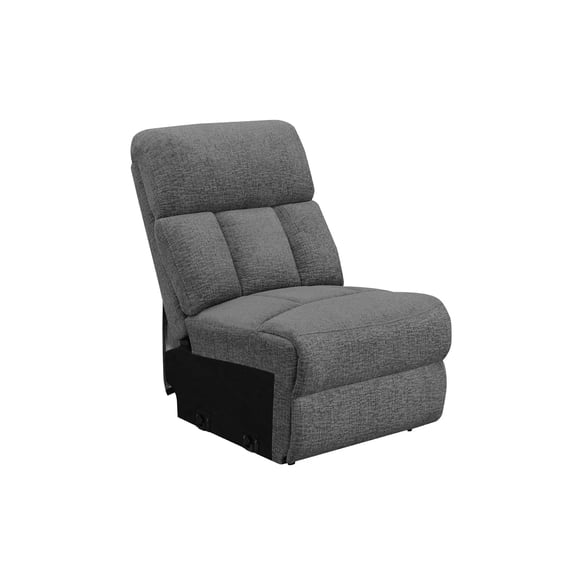 Silla sin brazos Coaster Bahrain tapizada en tela carbón