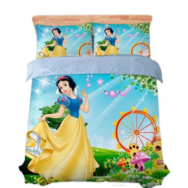 Princess Bedding Set 3D Printed Rapunzel Cinderella Bedding Sets For Childrens Girls Bedroom Decor Bed Sheets