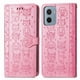 thumbnail image 2 of Funda Cartera FOXDOCK para Motorola Moto E15 , Flip PU con Relieve de Gatos y Perros, Tarjetero y Soporte, 2 of 6