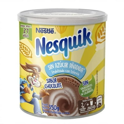 Saborizante De Leche Sin Azúcar Chocolate Tarro 350 G Nesquik