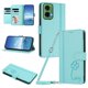 thumbnail image 1 of Funda Cartera Trébol para Motorola Moto G35 5G con Ranuras Tarjetas y Carga Inalámbrica Verde menta, 1 of 6