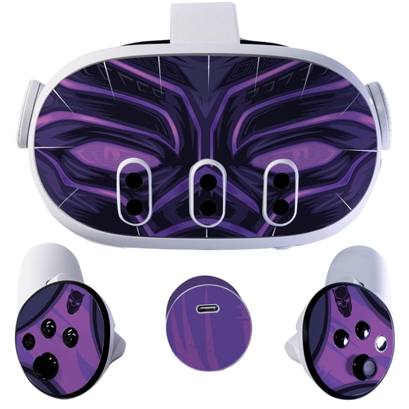 Skin para visor VR LOUCID SKINZ Meta Quest 3 Gato Morado