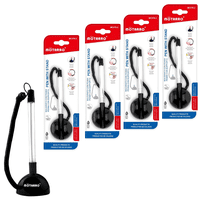 Genérico - Pack De 4 Boligrafo Con Base Adhesiva Para Escritorio