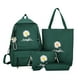 thumbnail image 1 of 4PCS/Set Backpack Combo Set Large Capacity Canvas Handbag Pencil Bag Teenager Travel Mochila Shoulder Bag For School Student, 1 of 3