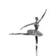 thumbnail image 4 of Adorno Deco Escultura Artística Bailarina Ballet Plateada, 4 of 5