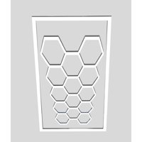 Genérico - Lámpara Decorativa Panel Techo Diseño Geométrico 3D Jhn