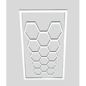 Genérico - Lámpara Decorativa Panel Techo Diseño Geométrico 3D Jhn