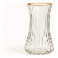 Genérico - Florero Jarrón Decorativo Transparente Textura Hogar Jhn