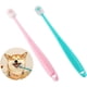 thumbnail image 1 of 2 cepillos de dientes suaves de 360 grados para mascotas, de silicona, para limpieza profunda, cuidan sus dientes y su salud bucal (rosa y verde), 1 of 6