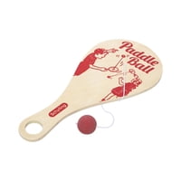 Juego Clásico De Pelota De Pádel Schylling Real Wood Para Mayores De 5 Años