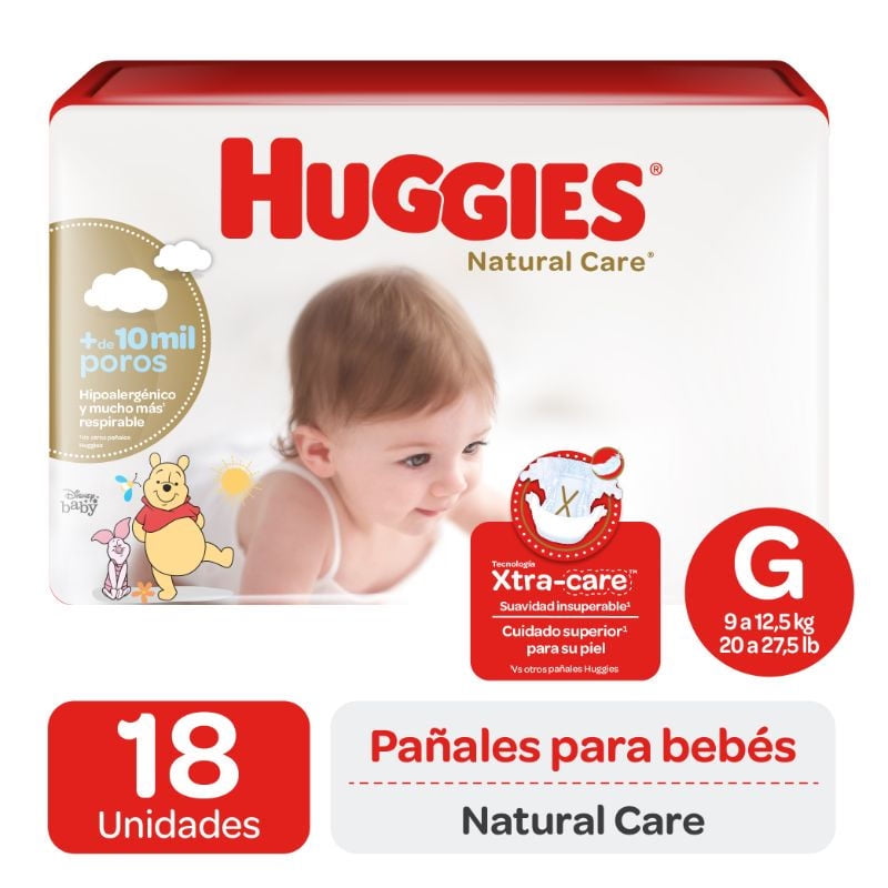 Huggies - Pañales Natural Care G