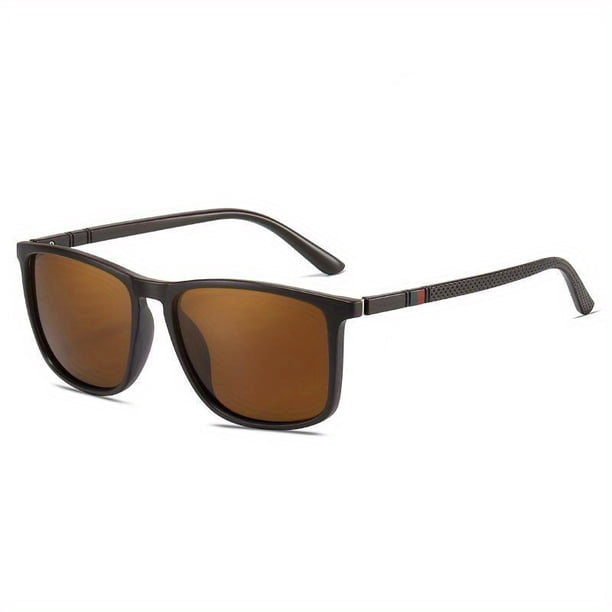 Polarized Square Sunglasses for Men and Women - Lightweight and Fashionable Travel and Driving Glasses with UV400 Protection