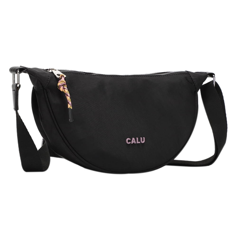 Calu Bags - Cartera Bandolera Leonor Negro Malva Calu