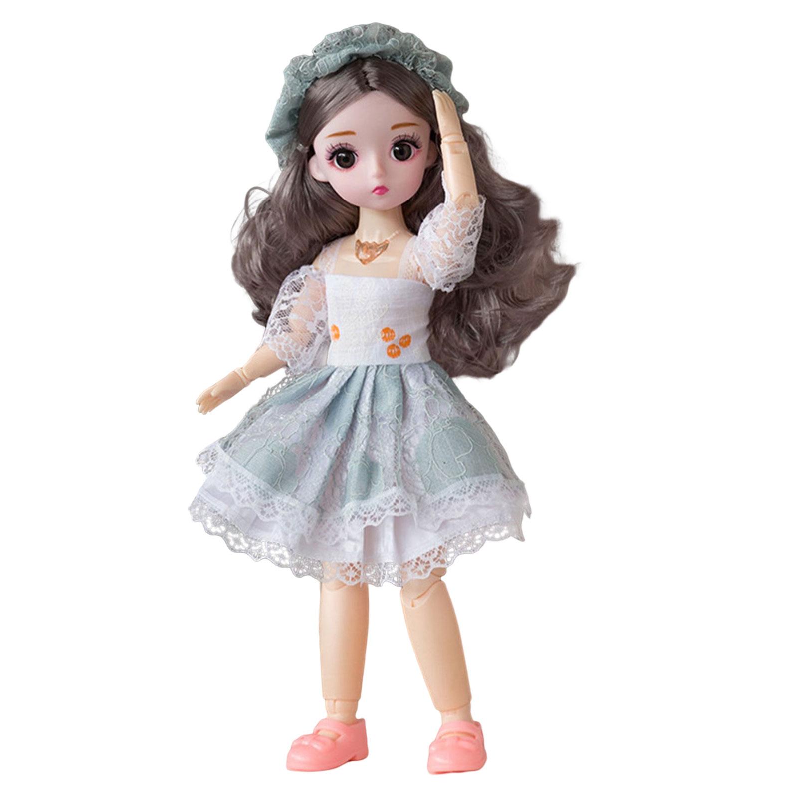 Magideal - Muñeca Bjd 1/6 Con Ojos De Animación 3D, Juguetes Para Hacer Tú Mismo, Muñecas Articuladas De 12 Pulgadas Para Regalo De Cumpleaños, Regalo De Halloween Para Niños Y Niñas. Verde