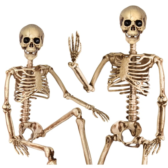 Esqueleto CONNICS 90 cm – Pack de 2 para decoración de Halloween