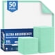 thumbnail image 1 of Almohadillas desechables AOZITA, paquete de 50 unidades, 30 x 36 cm, ultra absorbentes, 1 of 8