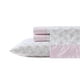 thumbnail image 1 of Juego de sábanas Laura Ashley Queen, 100% algodón percal, 200 hilos, rosa, 1 of 8