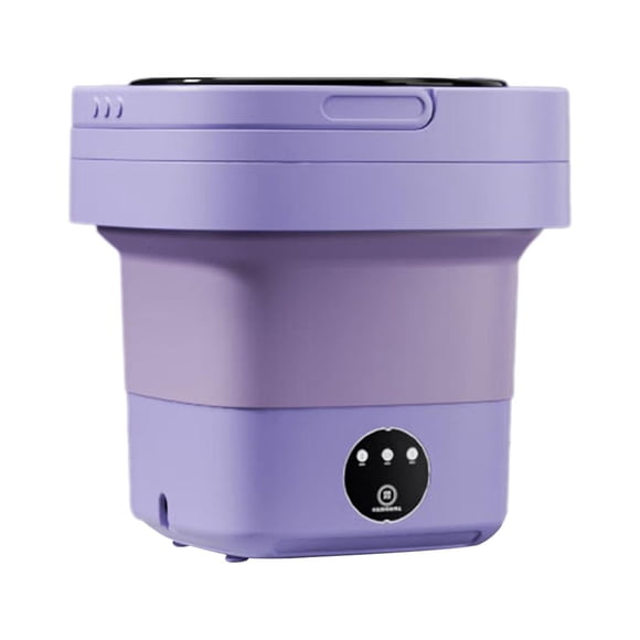 Lavadora portátil Lavadora pequeña compacta 6.5L 3 modelos Lavadora de cubo pequeña liviana para lavandería Apartamento RV Ropa de bebé Ropa interior Violeta