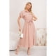 thumbnail image 2 of Maxi Vestido Largo Mujer Tela Tipo Jeans Con Mangas Premium 3373, 2 of 3