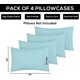 thumbnail image 3 of Fundas de almohada Utopia Bedding estándar de 20 x 26 cm, paquete de 4 unidades, color azul spa, 3 of 7