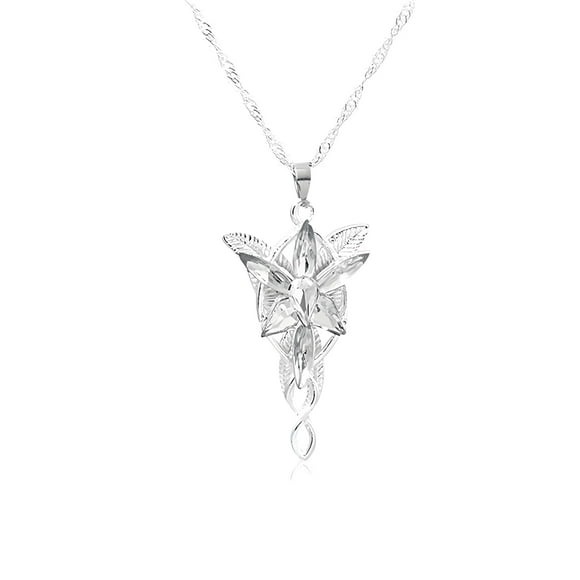 Collar SONGCHANGJEWELRY Evenstar Aragorn Arwen chapado en plata