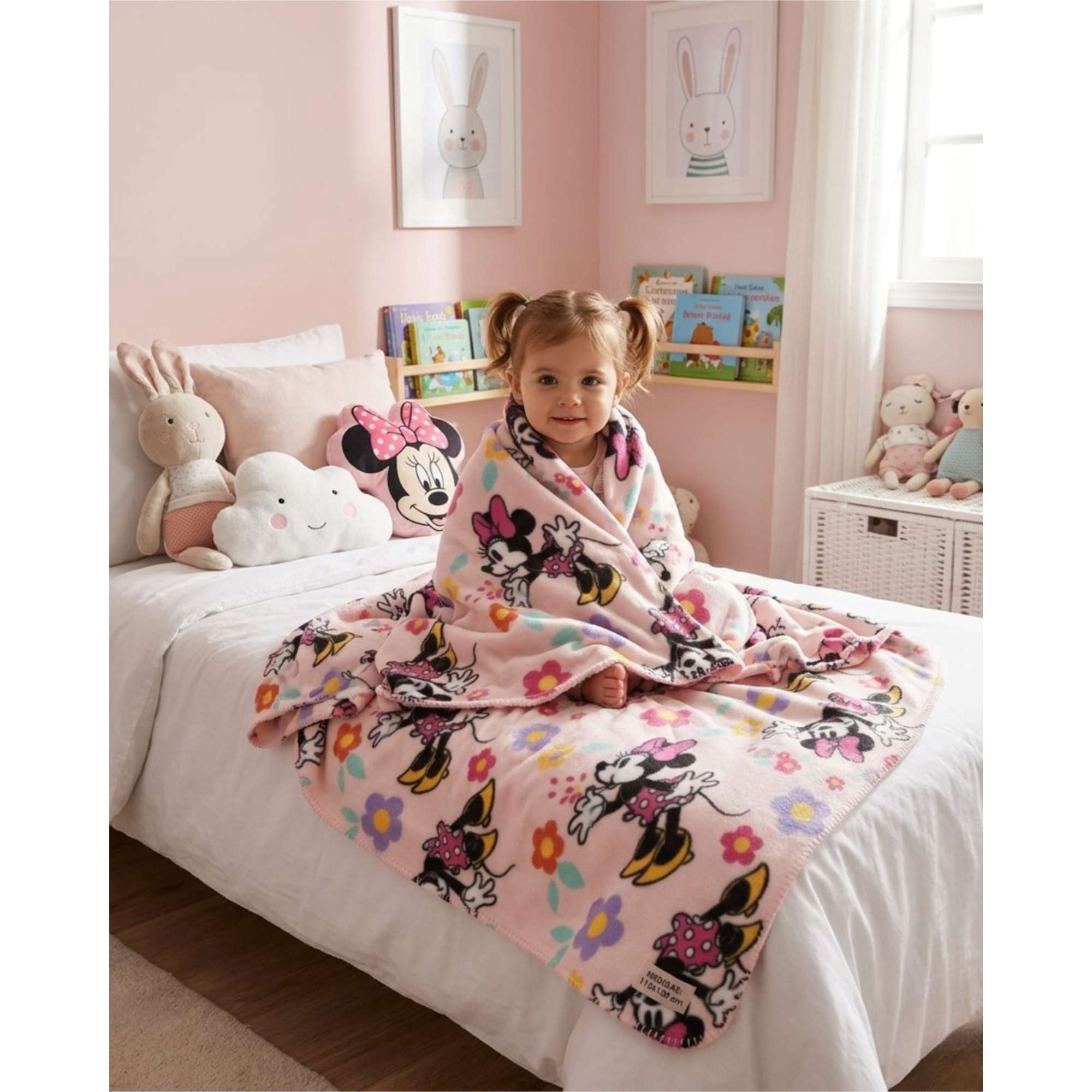 Myl Todo Hogar - Manta Polar Infantil 115x130 Cm Suave Y Ligera Minnie Mouse