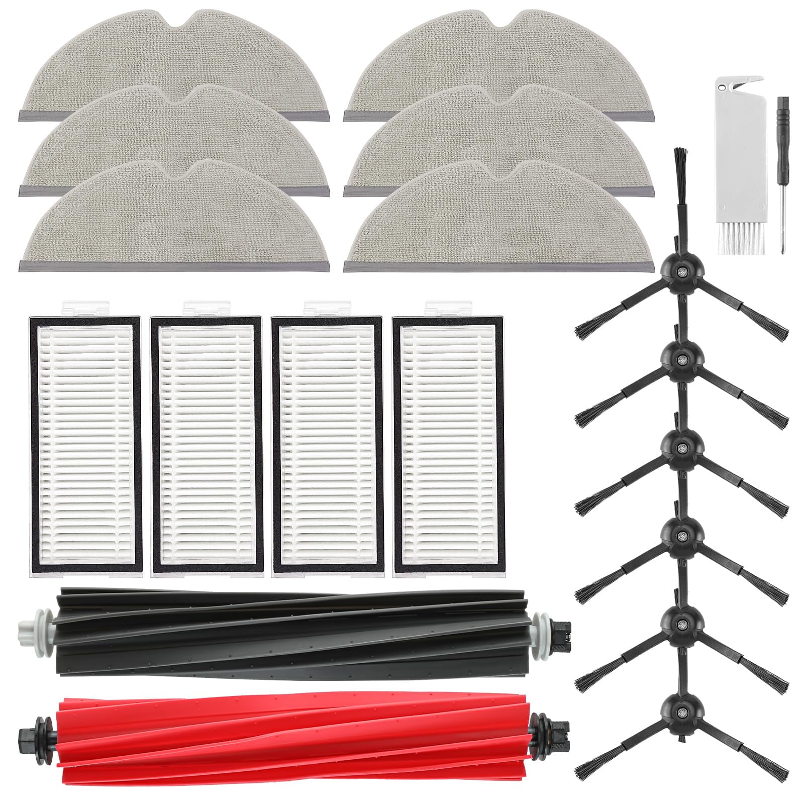 Viewall - Kit De Accesorios De Repuesto Para Roborock Q5 Pro/q8 Max