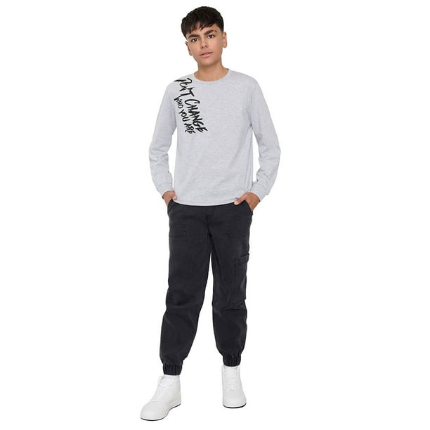 Jeans Niño Teen Jogger Negro Corona