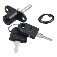 Bothyi - Cerradura De Émbolo De Empuje Para Gabinete, Cerradura De Émbolo Para Puerta Corredera, Escritorio, 16Mm, Negro