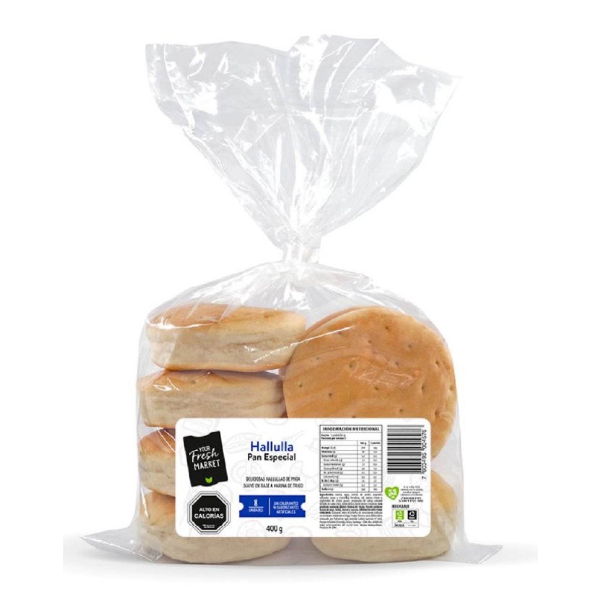 Pan Hallulla Especial Suave 15 Un 400 g Your Fresh Market