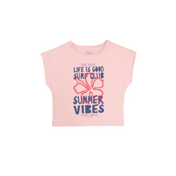 Polera girls cuello bote breeze 296