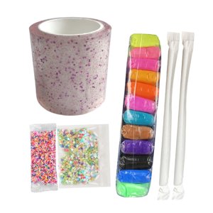 Bothyi - Nano Tape Bubble Kit Adultos Con Pajitas Cinta Adhesiva Impermeable Que No Deja Marcas Estilo D