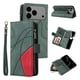 thumbnail image 1 of YEYKX para iPhone 17 Pro Max Funda Tipo Billetera con Bolsillo con Cierre de Zíper para 9 Tarjetas, Cierre Magnético Funda Tipo Folio Premium de Cuero PU con Correa de Muñeca para iPhone 17 Pro Max, 1 of 8