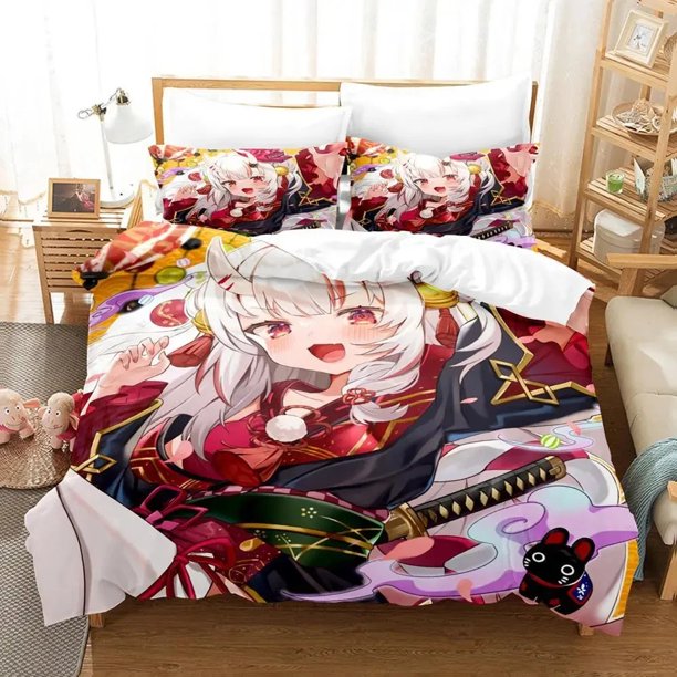 Nakiri Ayame Bedding Set Duvet Cover Bed Set Quilt Cover Pillowcase Comforter Boys Adult