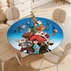 thumbnail image 4 of Arthur Christmas-theme Fitted Round Tablecloths Elastic Edged Table Covers Waterproof Table Cloth for Kitchen Holiday Party Tables Decor 120cm, 4 of 6