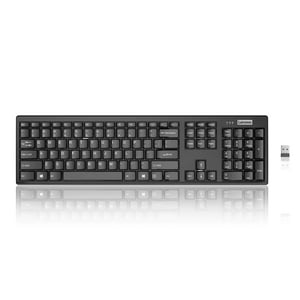 Lenovo – Wireless Compact Keyboard– 100 Cordless Keyboard For Pc, Laptop With Windows – Cordless Connection – Silent Key Clicks, Black