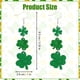 thumbnail image 2 of Pendientes del Día de San Patricio, elegantes pendientes colgantes de trébol verde, pendientes de acrílico con forma de trébol, pendientes festivos de San Patricio para mujeres y niñas (tres hojas), 2 of 7