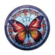 thumbnail image 3 of Etiqueta Engomada De Cristal De Mariposa, Calcomanía Decorativa Redonda Impermeable Duradera De PVC Para Ventana, 3 of 3