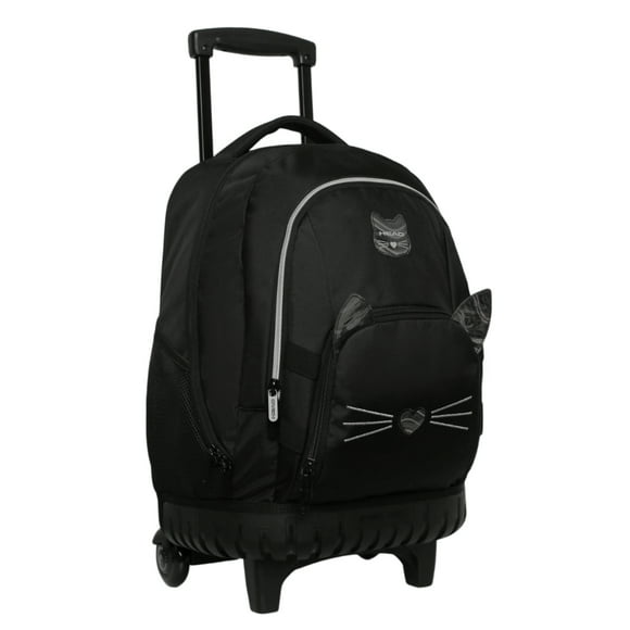 Mochila con Ruedas Infantil Niña New Kodiac Cat Negro Head